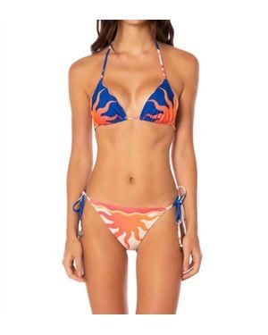 Maaji Sunning Low Rise Tie Side Bikini Bottom - Orange