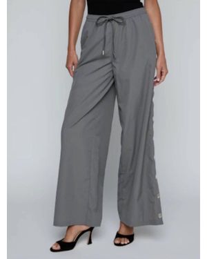 L'Agence Valkyrie Snap Track Pants - Gray