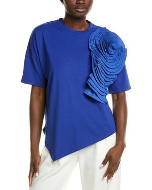 Gracia Flower T-Shirt - Blue