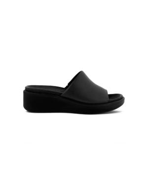 Ecco Flowt Wedge Sandal - Black