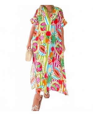 Karlie Gauze Maxi Dress - White