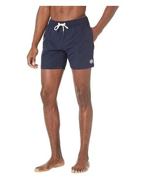 Serge Blanco Swim Trunks Drawstring Waist Pull On Swimwear Jdm1011 - Blue