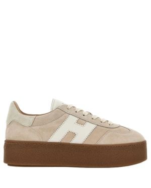 Hogan Cool Suede Sneakers - Brown