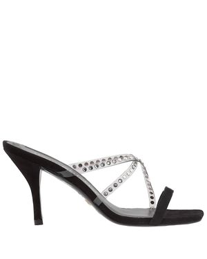 Stuart Weitzman Strapeze Crystal 85 Mules - Multicolor