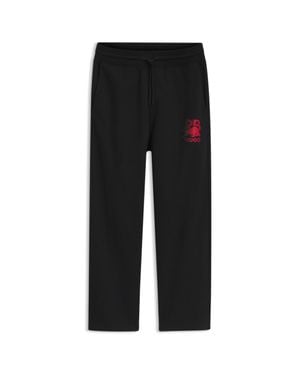 HUGO X Rb Track Pants With Bull Motif - Black