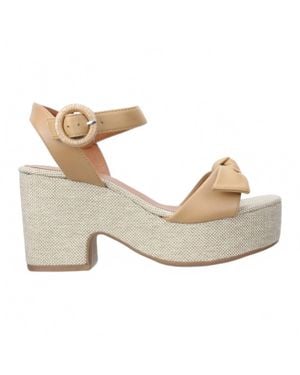 Love Rio Hazel Platform Bow Sandals - White