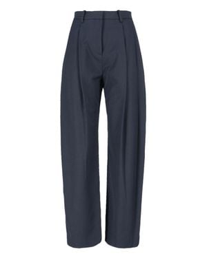 Ivir Virgin Wool-Blend Pants - Blue