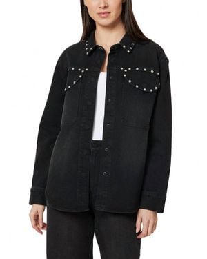 Habitual Denim Studded Jacket - Black