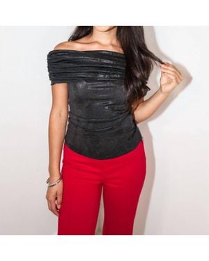 Elan Off The Shoulder Top - Black