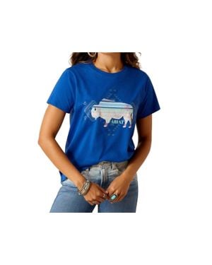Ariat Kressa Buffalo T-Shirt - Blue