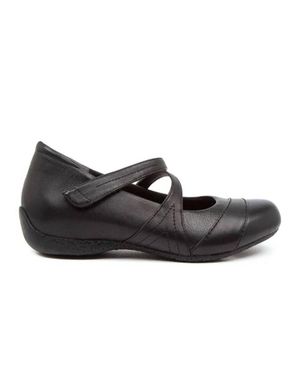 Ziera Xray Mary-Jane Flats - Black