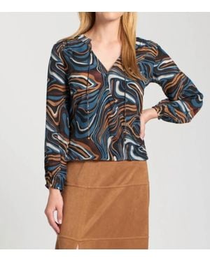 Apny Crossover Tassel Top - Blue