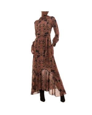 MISA Los Angles Jill Maxi Dress - Brown