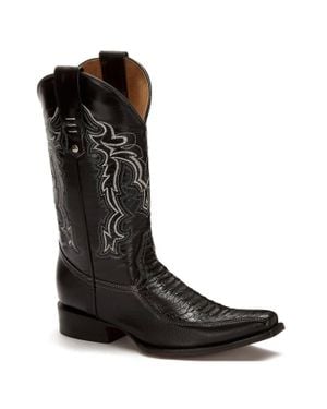 Forastero Western Cowboy Leather Boots - Black
