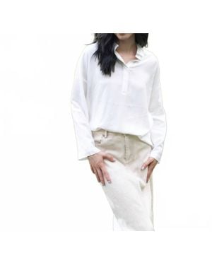GRADE & GATHER It's Just That Easy Blouse - White