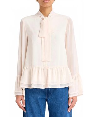 Amanda Uprichard Devereaux Top - Blue