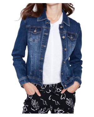 Charlie b Stretch Denim Jacket - Blue