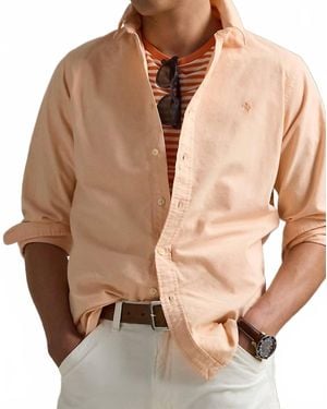 Polo Ralph Lauren Mineral Dyed Oxford Shirt - Brown
