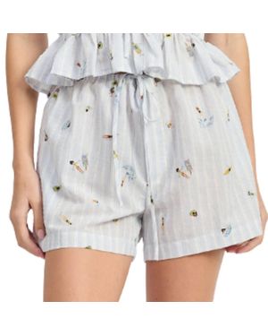 En Saison Nicole Coastal Shorts - Gray