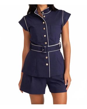 Thomas & Lourdes Oliver Top - Blue