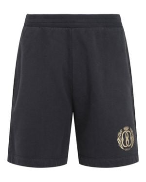 Bally Graphic Print Sweatpant Shorts - Blue