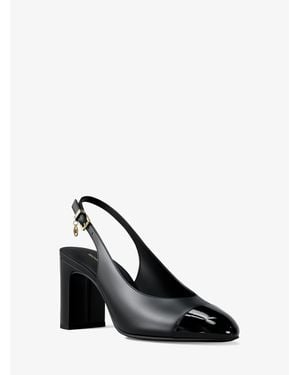 Michael Kors Piper Flex Leather Slingback Pump - Black