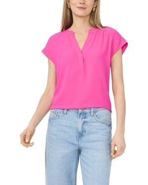 Vince Camuto V-Neck Top - Pink