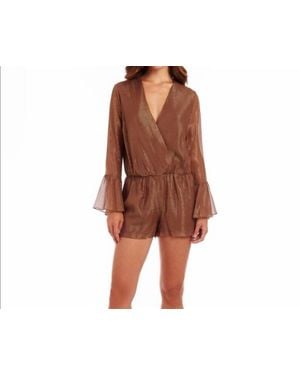 Amanda Uprichard Seraphina Romper - Brown