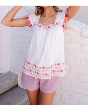 Ave Shops Beach Picnic Top - Purple