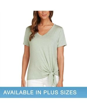 Matty M Side Tie T-Shirt - Green