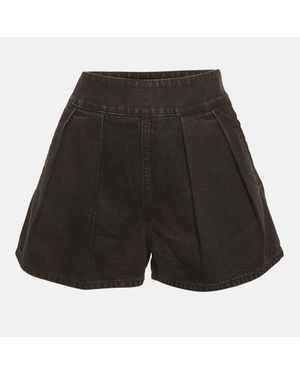 Missoni Denim Pleated Shorts - Black