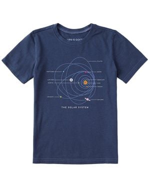 Life Is Good. Life Is Good Crusher T-Shirt - Blue