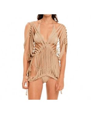 Kourbela Sunshine Nest Knit Blouse - Brown