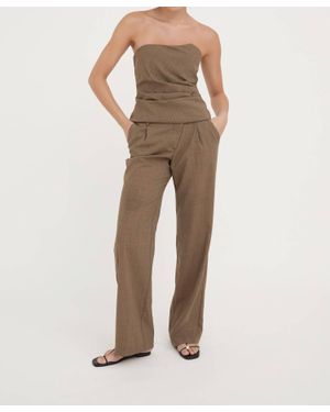 Hide + Stone Ines Wool Pants - Natural