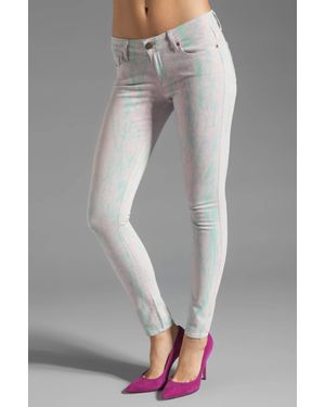 PAIGE Pastel Candy Print Verdugo Ultra Skinny Pant - Gray