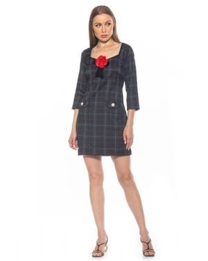 Alexia Admor Delaney Plaid Dress - Blue