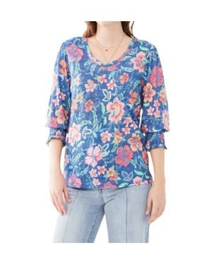 Fdj Neck Top - Blue