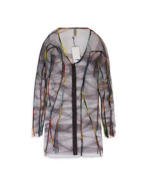 GAUNTLETT CHENG Poppy You Win You Lose Mesh Dress - Gray