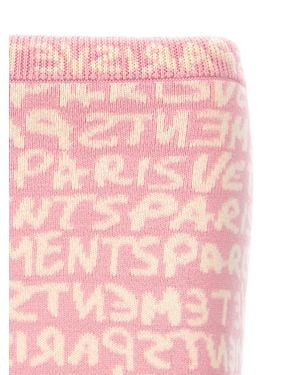 Vetements Merino Wool Long Skirt - Pink