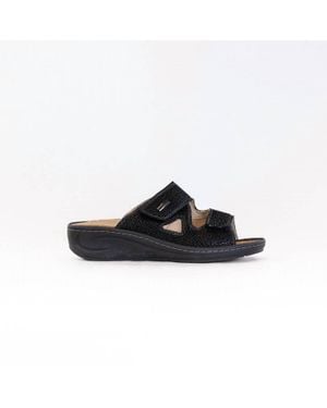 Fidelio Hallux Fabia Slide Sandals - Black