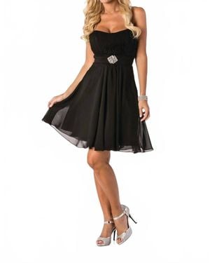 Milano Formals Sugar Blush Mini Dress - Black