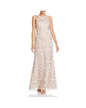 Eliza J Floral Sleeveless Formal Dress - Natural