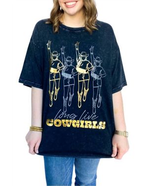 BuddyLove Long Live Cowgirls Tee - Blue