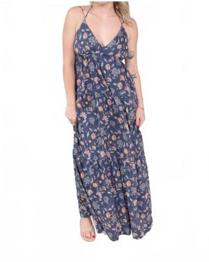 Michael Stars Isolde Tiered Maxi Dress - Blue