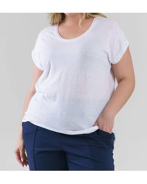 Lyssé Classic Linen Top - White