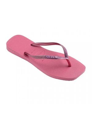 Havaianas Slim 4148102-1750 Sandals Rose Glitter Flip Flop Jobb943 - Pink