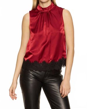 Sanctuary Late Night Satin Tank - Red