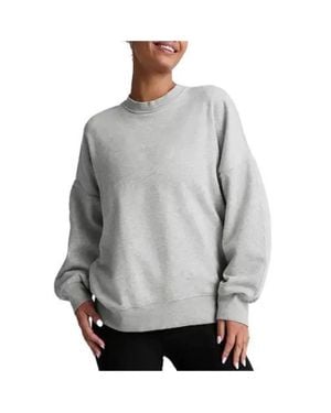 Beyond Yoga Solstice Sweatshirt Oversized Crew Neck Gbo3240 - Gray