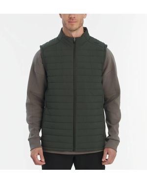 UNRL Vancouver Quilted Vest - Green