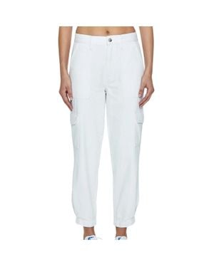 Pistola Josephine High Rise Tapered Cargo Pant - White